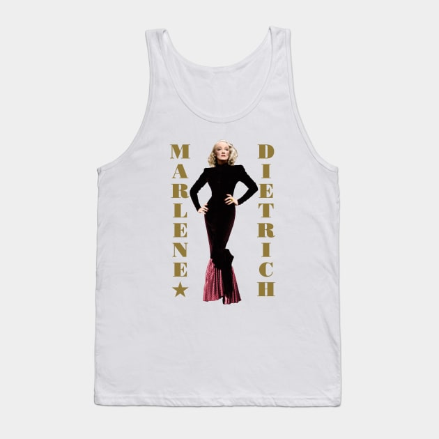 Marlene Dietrich Tank Top by PLAYDIGITAL2020